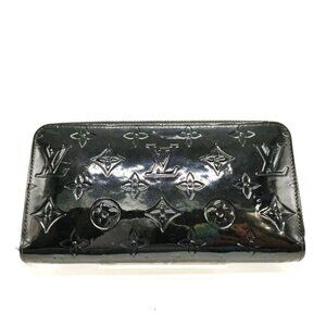 Louis Vuitton Long Wallet Black Vernis 327-070425